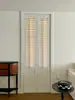 Puerta de Dormitorio, Puerta de Madera Maciza con Persianas, Puerta Plegable, Puerta de Armario, Ventana de Celosía Transpirable, Transmitente de Luz y Transpirable, Puerta de Celosía Vintage
