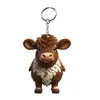 Chaveiro Pingente de Vaca Colorido Desenho Animado de Novo Produto Transfronteiriço Decoração de Natal Pingente para Mochila