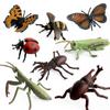 Simulación abeja sólida Araña mariposa unicornio ciempiés insecto animal modelo juguete para niños adornos de mesa de arena