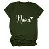 Sitio Independiente Europeo y Americano de Ebay Camiseta Casual Versátil Simple para Mujer Nana Corazón Cuello Redondo Manga Corta Capa Base Comercio Exterior