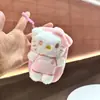 Nueva Linda Bolsa Colgante con Colgante de Muñeco de Peluche Hello Kitty Colgante de Muñeco de Peluche Corazón de Chica