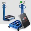 Balanza Electrónica Águila Roja Grande 600kg Rueda 1000 Carrito Pequeña Balanza de Piso 300kg Plataforma de Pesaje de Precios Precisos
