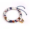 Collar para Gato Estilo Japonés Campana para Gato y Perro Collar para Mascota Grabado para Perro Collar de Cuerda para Gato Diy1 Suministros para Mascotas