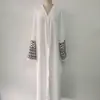 Nuevo cárdigan de punto grueso con bordado pesado, borlas de moda y retazos Yiduoduo talla grande, vestido elegante 24763 para mujer