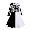 Atacado direto da fábrica roupas infantis primavera e outono novo estilo europeu e americano vestido de menina estampado manga longa vestido saia infantil
