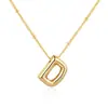 Amazon Xiyin colgante regordete moda europea y americana cadena de clavícula simple globo de cumpleaños collar de letra brillante