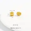 Colgante de Perla Imitación Turquesa Jaspe Dorado Mate 18K Conservación del Color Separador Semilla de Loto Pensamiento Deseoso Dorado Arena Accesorios DIY con Cuentas