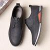 Zapatos para Hombre Talla Grande 2025 Versátiles Suela Suave Casual de Piel con Cordones Moda Estilo Racing Caña Baja