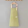 Delantal de Algodón y Lino Verano Delgado Cocina Hogar Cocinar Resistente al Aceite Transpirable Resistente a la Suciedad Cintura de Trabajo Nueva Moda Hermoso