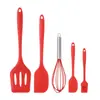 Juego de Utensilios de Cocina de Silicona para Uso Doméstico, Espátula y Cuchara Especiales para Sartén Antiadherente, Batidor de Repostería, Brocha para Aceite, Herramientas de Cocina Resistentes a Altas Temperaturas