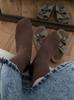 Yuanpai bluepops2023 Otoño Nuevo calcetines gruesos de canalé hasta la pantorrilla calcetines de felpa combinables calcetines de color liso para mujer hf31