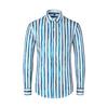 Comercio exterior nueva camisa de solapa para hombre sin planchado de manga larga principios de otoño moderna colección de camisas casuales con estampado digital