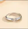 Exquisitas Explosiones Amor Amor en Corazón Anillo de Pareja Moda Personalidad Simple Celebridad de Internet Joyería Recomendada para Hombres y Mujeres