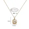 Collar de acero de titanio con letra H de estilo coreano para mujer, colgante de circonita con incrustaciones de lujo ligero, cadena de clavícula personalizada de lujo ligero de alta calidad, joyería