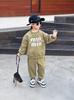 Traje para niño Primavera y Otoño 2025 Nuevo Estilo Sudadera Casual para Niños Otoño Moda Bebé Conjunto Deportivo de Dos Piezas