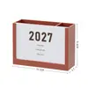 Organizador Calendario 2027 Portabolígrafos Estilo Ins Alto Valor Estético Cuaderno Personalizable Caja de Almacenamiento Dos en Uno