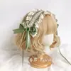 Original Si Encaje de Hierba Lazo Accesorios para el Cabello Pinza de Borde bbd Lolita Tocado Mori Girl Lolita Cosa Pequeña