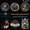 Emblemas de metal personalizados com personagens de desenho animado, tinta glitter, emblemas comemorativos UV, emblemas de empresas, broches e personalização de emblemas