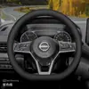 Aplicável para Capa de Volante Nissan Sylphy 14 Sylphy Clássico Teana Tiida Sunny Qashqai Capa de Guidão de Carro