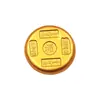 Monedas de oro sólidas de cinco bendiciones estilo antiguo, prosperidad de la era Kangxi, fortuna, longevidad, felicidad y riqueza adornos de escritorio de oficina, juego de monedas de oro