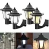 Luces solares para jardín de exterior, hexagonales, estilo vintage, para jardines de palacio, céspedes e iluminación de paisajes; opciones de inserción en el suelo y de montaje en pared