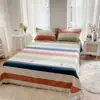 Sábana de cama auténtica 13376 de algodón puro, sábana de cama de ancho amplio 100% algodón, sábana de cama estampada de color liso, sábana de cama de algodón puro de alta calidad hecha a medida