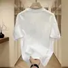 Camiseta Masculina Casual Popular de Manga Curta com Caimento Solto 2026 Verão Nova Camiseta Casual com Gola Redonda Top Esportivo Camiseta