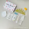 Conjunto de acessórios para bolo Fábrica Ningjin conjunto de sete peças em caixa velas de aniversário chapéu de coroa faca garfo prato de plástico descartável