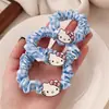 Linda Diadema de Gatito a Cuadros Dulce Chica Ins Chica Suave Banda para la Cabeza de Intestino Delgado Coleta Cuerda para el Cabello de Goma Simple Accesorios para el Cabello