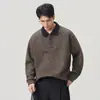 Novedad Otoño/Invierno 2026: Suéter Casual Versátil de Ajuste Holgado para Hombre con Cuello Campana, Sudadera de Manga Larga de Moda Americana High Street para Hombre