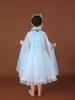 Capa de Princesa para Niñas Malla Frozen Capa Exterior de Malla para Actuación de Niñas Set de Velos
