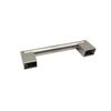 Tirador de asiento de aleación de tubo redondo de acero inoxidable para armario, cajón, muebles, accesorios de hardware, tirador de puerta negro