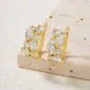 Pendientes Moxi de diseño de nicho de moda de lujo ligero retro para mujer, nueva joyería para orejas de personalidad de temperamento 2024