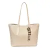 2026 Nova Moda Estilo Coreano Bloco de Cores Tendência Bolsa de Axila Textura Retrô Bolsa de Ombro Único Bolsa Tote Texturizada de Grande Capacidade
