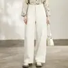 Los nuevos pantalones casuales negros de Sudu para mujer cuentan con costuras tridimensionales, un efecto adelgazante, bolsillos traseros de parche y un diseño holgado de pierna curva adecuado para ir al trabajo.