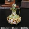 Artesanato em Metal Ornamentos Esmaltados Diamante Bico Alto Bule Caixa de Joias Acessórios Criativos para Casa Armazenamento Caixa de Joias