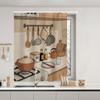 Cortinas de Cocina para Bloquear la Luz, Instalación sin Taladro, Impermeables y a Prueba de Aceite, Cortinas Especiales para Baños y Ventanas Pequeñas