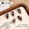 Concha Forma de Caracola Estilo Oceánico Colección Pendientes Pendientes Llavero Bolso Colgante Cerámica Acrílico Cuentas DIY
