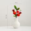 Shumen Arte Maceta Cerámica Florero Lujo Ligero Gama Alta Decoración Sala de Estar Arreglo Floral Artificial Adorno Contenedor Hidropónico