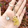 Llavero Acrílico de Hámster Lindo 2D Transfronterizo Accesorios Deportivos Animal de Fútbol Baloncesto Golf Colgante para Estudiantes