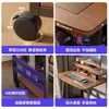 Escritorio de Computadora, Escritorio Pequeño, Mini Mesa Móvil de Estudio para Laptop, Mesa de Noche Simple para Apartamento Pequeño en Dormitorio