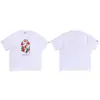 2026 Nueva Marca de Moda Bape Cabeza de Mono Peso Pesado Manga Corta Corte Holgado Unisex Camiseta para Pareja Estudiante
