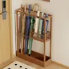Organizador de Paraguas de Esquina para Pared del Hogar Recomendado para la Entrada Portaparaguas con Drenaje de Agua Estante para Paraguas Largos de Gran Capacidad
