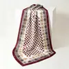 Pañuelo de Seda Transfronterizo para Mujer, Versátil Estilo Retro Palacio Francés Europeo y Americano, Seda de Morera Artificial, Pañuelo Delgado para Primavera y Otoño, Modelo 2026