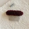 Pinza de Peine de Pelo Esponjoso de Lana de Cordero de Caña Alta para Mujer, Nuevo Estilo Otoño e Invierno, Pinza para Flequillo, Peine para el Cabello, Accesorio de Pelo de Felpa