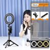 Luz de Preenchimento para Transmissão ao Vivo de Celular Luz de Celebridade da Internet Luz de Preenchimento para Fotos Luz para Fotografia de Mesa Lâmpada de Beleza Luz de Preenchimento Circular Suporte para Celebridade da Internet Beleza