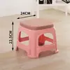 Taburete de plástico para uso doméstico en la sala de estar, engrosado, taburete económico para mesa de comedor para adultos, silla de plástico duradera, fabricante de taburetes altos, diseño simple y creativo
