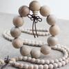 Atacado de fábrica pulseiras de madeira de cânfora 2.0 contas com texto em madeira 108 pulseiras de casal para homens e mulheres joias incenso de madeira de cânfora