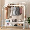Nuevo Modelo Rejilla Lateral de Extra Grosor y Gran Capacidad, Perchero de Pie para Uso Doméstico, Perchero para Ropa de Dormitorio