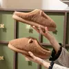 Chinelos de Algodão Casa da Ovelhinha Femininos 2026 Outono/Inverno Novo Estilo Internos Antiderrapantes Espessados Mais Veludo Solado Macio Chinelos de Casal Masculinos